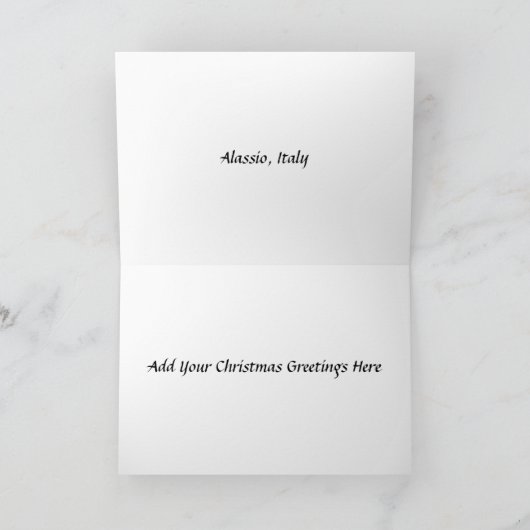 Kerst Kaart - Alassio, Italië (Binnen)