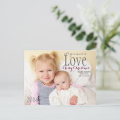 Kerst Kaart - Alles wat je nodig hebt is liefde (Staand voorkant)