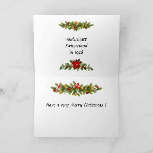 Kerst Kaart - Andermatt, Zwitserland (Binnen)