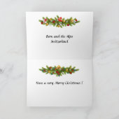 Kerst Kaart - Bern, Zwitserland (Binnen)