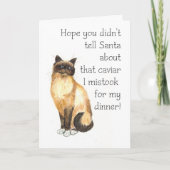 Kerst Kaart - Birman Cat (Voorkant)