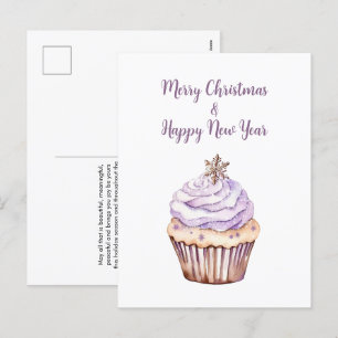 Kerst Kaart Briefkaart, Kerst Cupcake