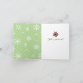 Kerst Kaart, Chihuahua Mix Feestdagen Kaart (Binnen)