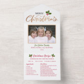 Kerst Kaart Classic Recept Foto Kerst (Binnen)