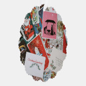 Kerst Kaart Collage Ornament Kaart (Rechts)