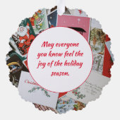 Kerst Kaart Collage Ornament Kaart (Achterkant)