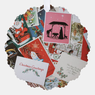 Kerst Kaart Collage Ornament Kaart