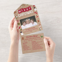 Kerst Kaart Collage Recept Foto Kerstmis