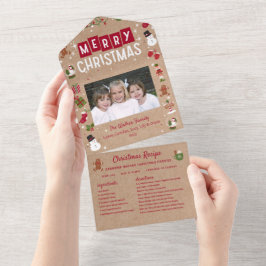 Kerst Kaart Collage Recept Foto Kerstmis