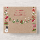 Kerst Kaart Collage Recept Foto Kerstmis (Achterkant)