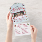 Kerst Kaart Collage Recept Foto Kerstmis (Afscheurbaar)