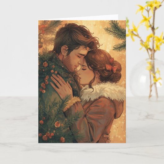 Kerst Kaart: een wonder Kaart (Gele Bloem)