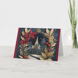 Kerst Kaart - Elegante kerk