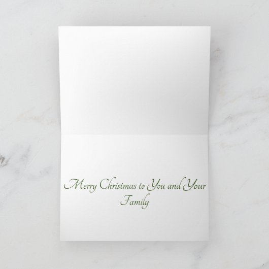 Kerst Kaart - Elegante krans (Binnen)