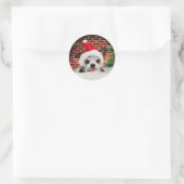 KERST KAART ENVELOP SEAL STICKERS CHIHUAHUA (Tas)