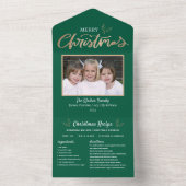 Kerst Kaart Evergreen Recept Foto Kerst (Binnen)