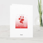 kerst-Kaart Feestdagen Kaart (Achterkant)