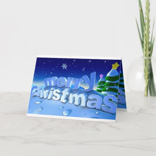 kerst-Kaart Feestdagen Kaart (Voorkant)