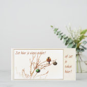 Kerst kaart / Foto kaart - Pas zelf je tekst aan! (Staand voorkant)