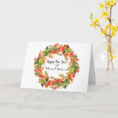 Kerst Kaart! Kaart (Gele Bloem)