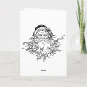 Kerst Kaart  Kat en Kaars (Achterkant)