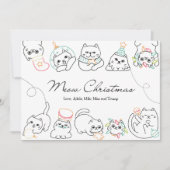 Kerst Kaart Kat Liefhebber Kerst Kaart (Voorkant)