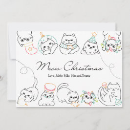 Kerst Kaart Kat Liefhebber Kerst Kaart