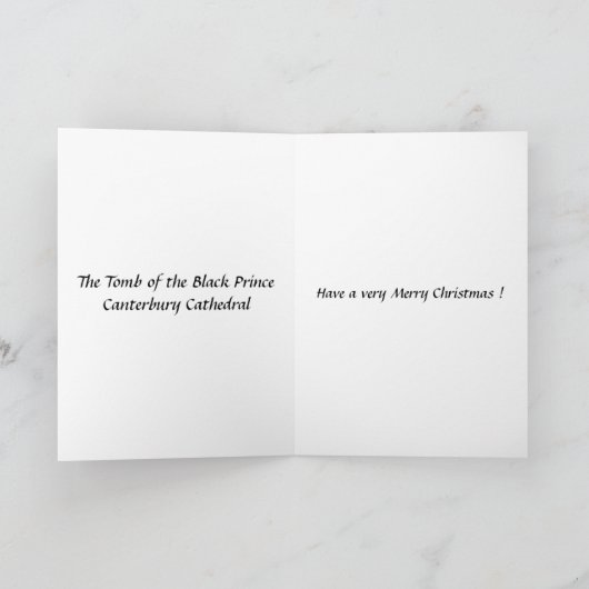 Kerst Kaart - Kathedraal van Canterbury (Binnen)