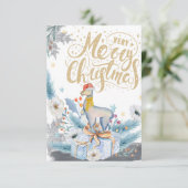 KERST KAART / KERST LLAMA (Staand voorkant)