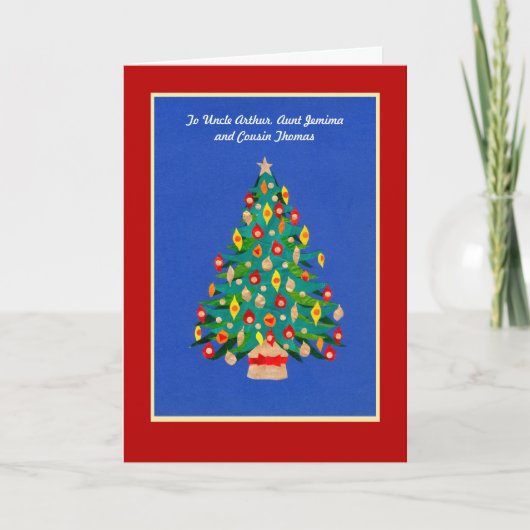 kerst Kaart - Kerstboom (Voorkant)