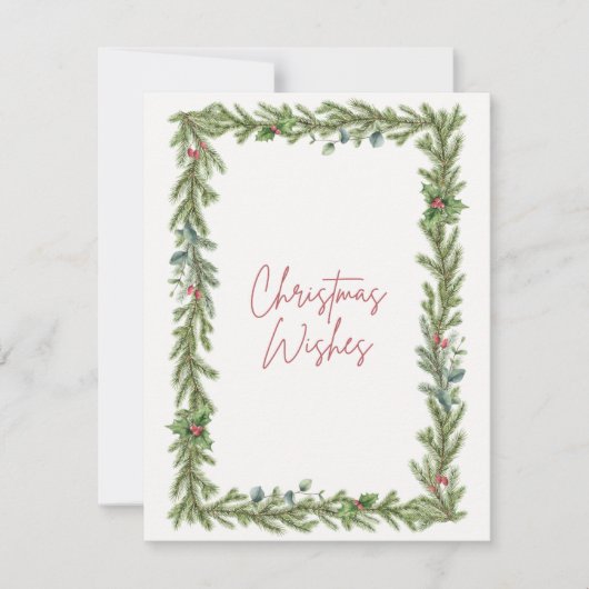 Kerst Kaart "Kerstwensen" (Voorkant)