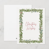 Kerst Kaart "Kerstwensen" (Voorkant / Achterkant)