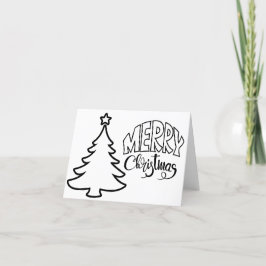 Kerst Kaart -kleur en verzenden