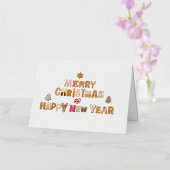 Kerst Kaart, Kleur: Zilver, M Folie Wenskaart (Orchidee)