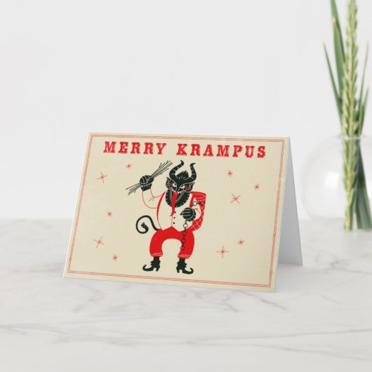 Kerst Kaart - Krampus (Voorkant)