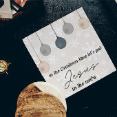 Kerst Kaart: Laten we Jezus in het middelpunt van Feestdagenkaart