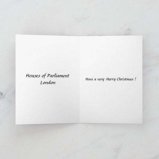 Kerst Kaart - Londen, Westminster (Binnen)