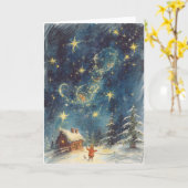 Kerst Kaart - Magische tijd (Gele Bloem)