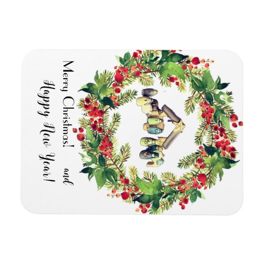 Kerst Kaart! Magneet (Horizontaal)