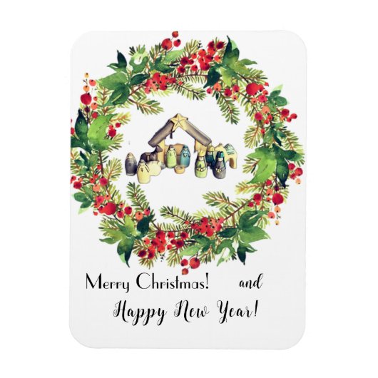 Kerst Kaart! Magneet (Verticaal)