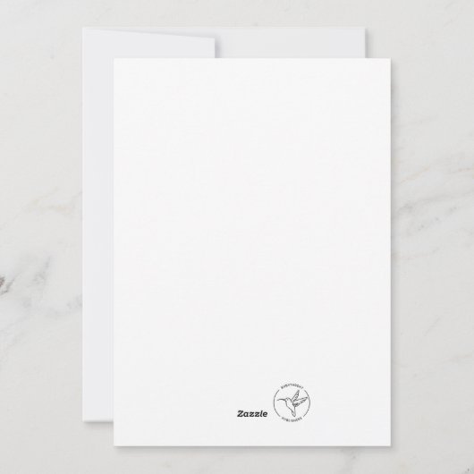 Kerst Kaart met Bunny (Achterkant)