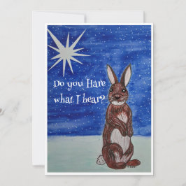 Kerst Kaart met Bunny