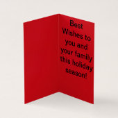 Kerst Kaart met de Kerstman op een Speelgoed trein (Binnen)