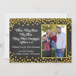 Kerst Kaart met één familiefoto