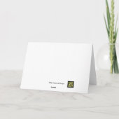 Kerst Kaart met een hert (Achterkant)