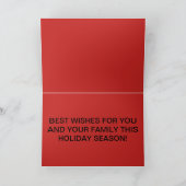 Kerst Kaart met een kolibrie (Binnen)