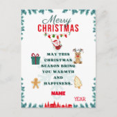 KERST KAART MET FEestdagen (Voorkant)