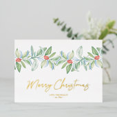 Kerst Kaart met Foto Stationery (Staand Voorkant)