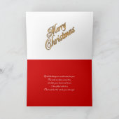 Kerst kaart met kerstgroet (Binnen)