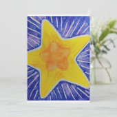 Kerst Kaart met Star (Staand voorkant)